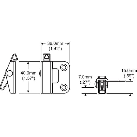 Strybuc SINGLE ACTION REVERSE RETRO 50-1361XSBORBZ